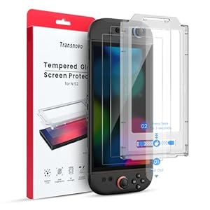 TRANSNOVO 2 Stück Gehärtetes Glas Schutzfolie Nintendo Switch 2