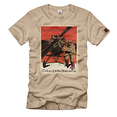 T-shirt Oberurseler WW1 beige 3XL grand format pour passionnés