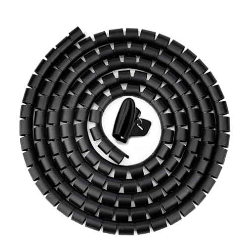 Goulotte passe câble 500cm flexible noir pour mur et bureau