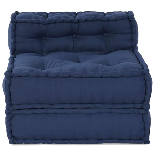 Sofá modular de patchwork añil de tela azul noche para cojines de sillas y sofás 7