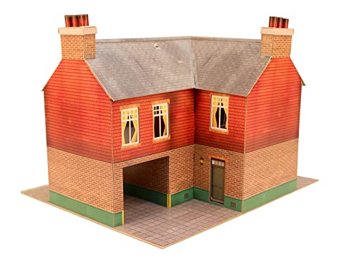 Kit de construction d'angle carton CityBuilder pour décor de train miniature 1:48