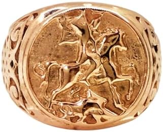 Sovereign 925 Sterling Silver, Sovereign Gold Ring, Rose Gold, Ha...