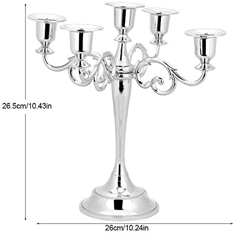 Candle Holder, Vintage Metal Pillar Wedding Party Decor Candlestick European Style Christmas Table Centrepiece Candle Stand (candle not included)