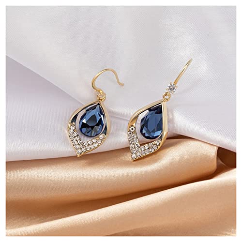 Women's Geometric Rhombus Drop Earrings Synthetic Diamond Earrings, Fashion Dangle Hook Earrings Droping Elegant Earrings Jewelry Earrings for Women