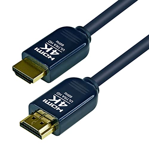 Image of MX HDMI Cable 1.5 Meter High Speed HDMI 2.0 Male to Male, 4K Ultra HD 2160p 60Hz, 3D & ARC Support, 19 Pin Gold Plated Connectors for TV Laptop PC Monitor Projector (Black)