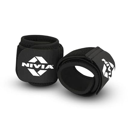 Nivia Wrist Support, Pack of 2 (Black), Neoprene
