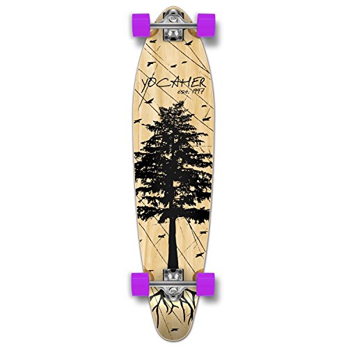 in The Pines Natural Longboard Complete Skateboard - Available in All Shapes (Kicktail)