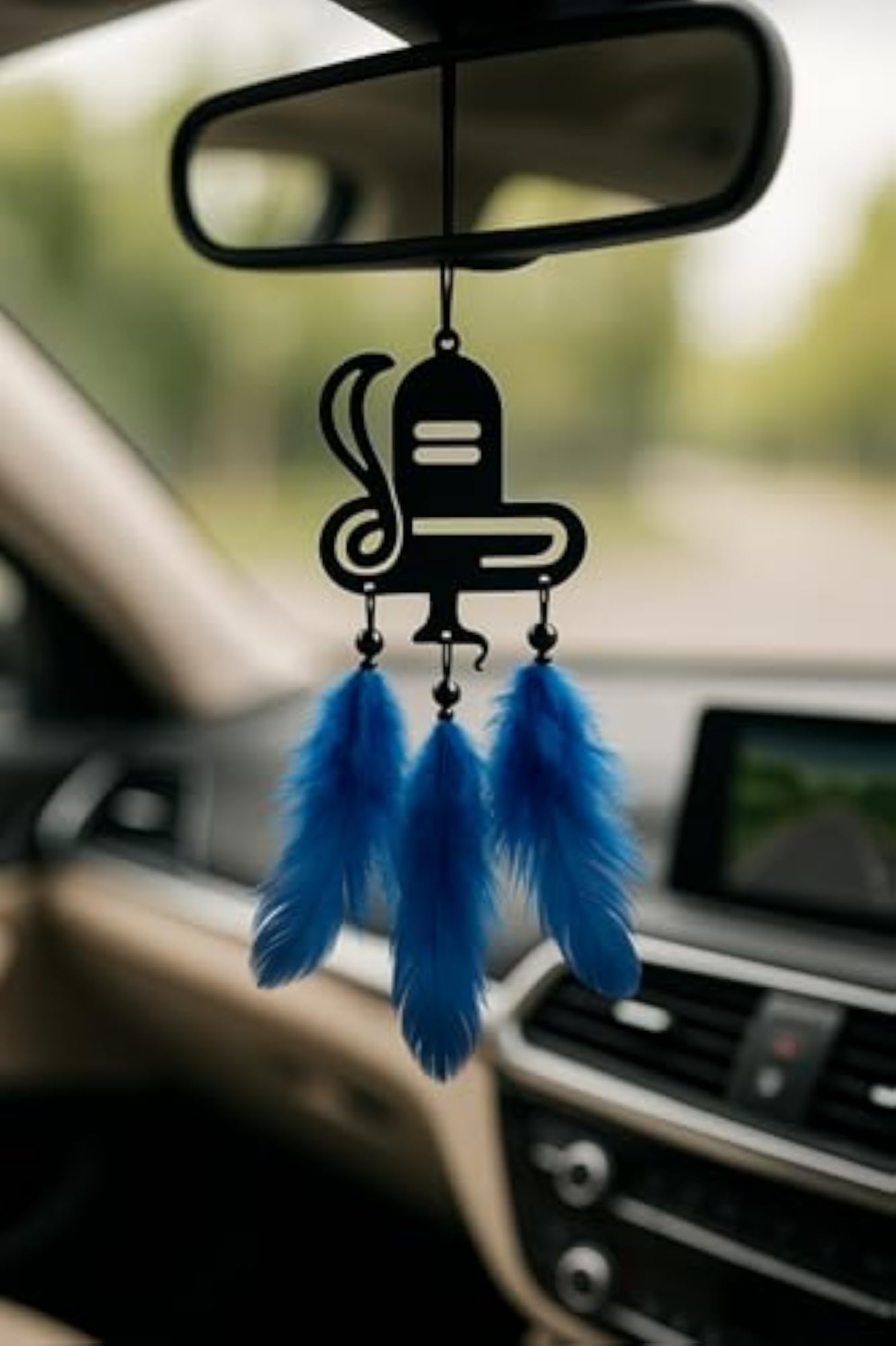 Acrylic Shivling Hanging Dream Catcher Car Accessories