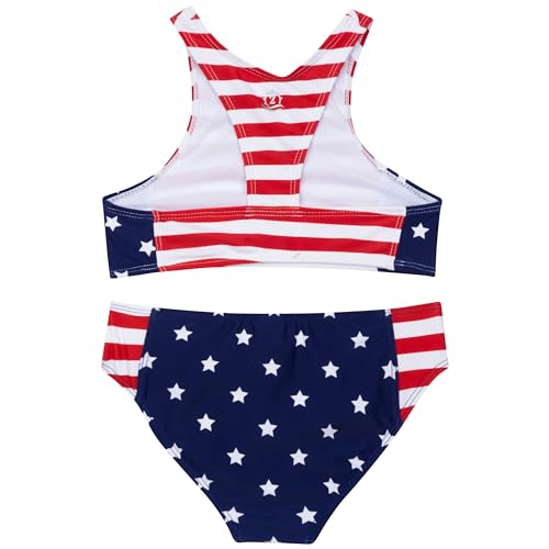 Image of SwimZip Girls' Halter Top and Bikini Bottom 2 Piece Set UPF 50+ Sun Protection