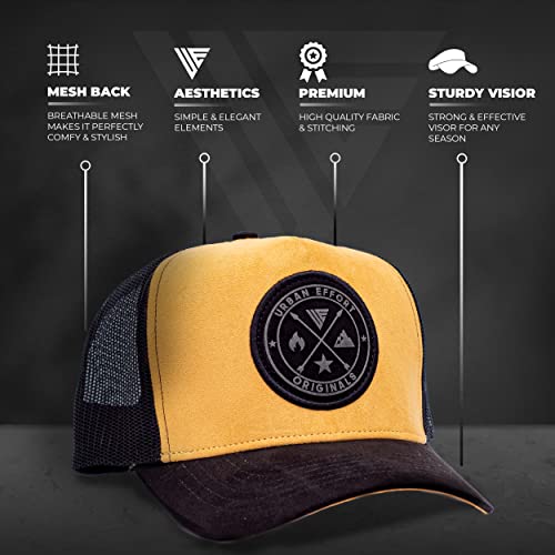 Image of Urban Effort Trucker Hat for Men - Mesh Back Baseball Cap, 5 Panel Snapback Hats for Men and Women
