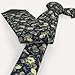 Jedenkuku Barbershop Retro Rose Beard Barber Razor Scissors Men'S Novelty Necktie Ties Funny Neckties Fashion Neck Ties Wedding Business Party Gifts