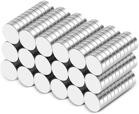 Small Magnets, 180 Pack Refrigerator Magnets 6x2mm Rare Earth Magnets Neodymium Magnets for Crafts, Whiteboard, Kitchen Cabinet