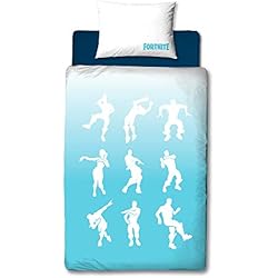 Sabanas Fortnite Primark Fortnite Oficial, Azul, edredón para Cama Individual