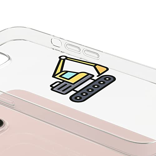 Funda iPhone 14 Bonateks transparente de silicona flexible con impresión digital 4