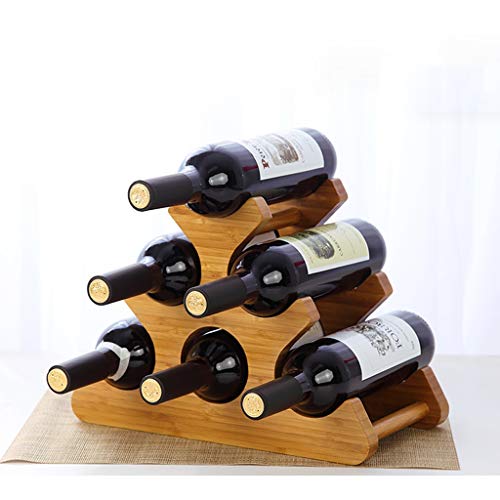 Soporte para Vino de Bambú para 6 Botellas miniatura 7