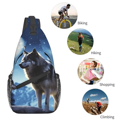 Mochila cruzada para hombre negra multiusos miniatura 6
