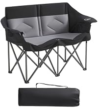 Amazon.com : Foristrail Foldable Double Camping Chair for 2 Person
