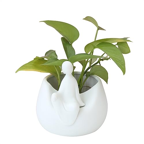 Vase en céramique moine pour articles de fleurs et décoration de table - 5