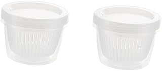 UPKOCH Fridge Produce Saver 3PCS Box cereal container fridge food container food crisper refrigerator double layer sealed box Food Containers