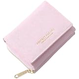 [Smomo] 三つ折り財布 レディース PU ミニ財布 コンパクト財布 ボタン型 小銭入れ カード入れ 可愛い 通勤 通学 一粒万倍日 バレンタイン ギフト