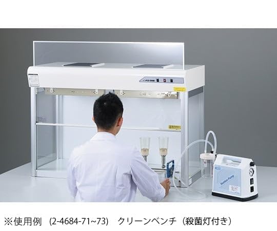 大型商品※送料別途】4-6770-02 クリーンベンチ（殺菌灯付き）900×503