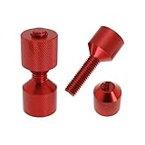 1-1/8" Two Hole Flange Alignment Pin Set with Anodized Oxide Black Finish, 2 PCS Red