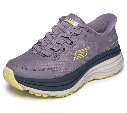 Skechers ���f�B�[�X Max Cushioning Zirrus �n���Y�t���[ �X���b�|��, �p�[�v��, 25.0 cm