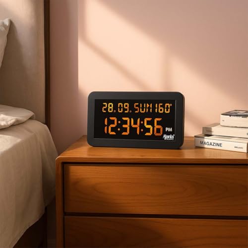 Image of Ajanta Digital Wall Clocks (DC-157-MC Orange)