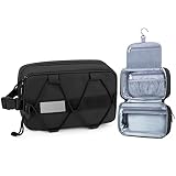 printe Toiletry Bag for Men, Hanging Travel Toiletry Bag, Waterproof Tactical Molle Dopp Kit for Men