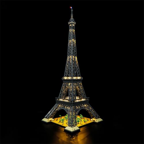 MENZAVA LED Light Set Compatible with LEGO 10307 Eiffel tower Icons Building Blocks Model - Model Set NOT Included