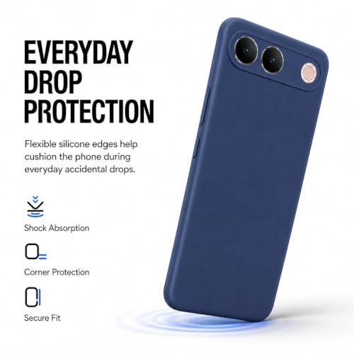 Image of FIRST MART Matte Silicone Back Cover for Vivo S2 - Blue