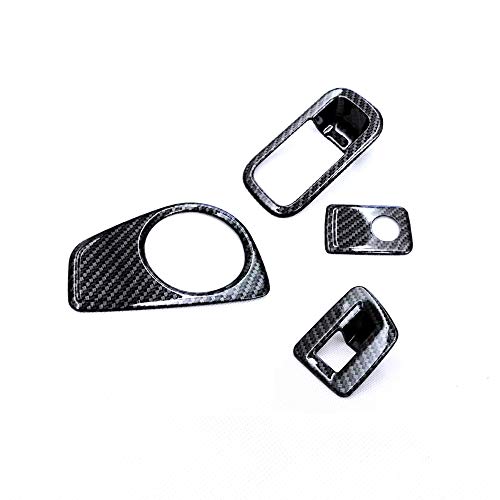 Car Styling Auto Accessories Carbon Style Interior Headlight Rear Trunk Open Switch Button Panel Glove Box Handle Cover Trim Kit for VW Volkswagen Atlas 2017-2021