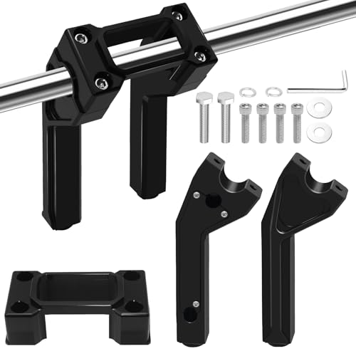 1.0" Pullback 6'' Handlebar Risers Tall Height Extension Kit with 1.0" Clamping Cover Area for Harley Dyna Sportster M8 Softail Sport Glide Street Bob Lowrider ST Standard FXST FXBB FXLRST 2018-2025