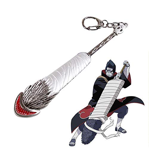 WKS Hoshigaki Kisame Keychain,Anime Naruto Hoshigaki Samehada Weapon Prop Cosplay Sword Keyring Pendant for Unisex Metallic WKS Hoshigaki Kisame Keychain,Anime Naruto Hoshigaki Samehada Weapon Prop Cosplay Sword Keyring Pendant for Unisex Metallic
