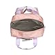 LÄSSIG Kinderrucksack mit Brustgurt Kindergartentasche Kindergartenrucksack 28 cm, 7 Liter, 3 Jahre/Mini Square Backpack Pattern Party Rose
