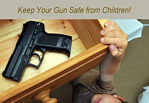 Biometric Gun Safe for Pistols, Quick Access Handgun Safe for Home, Fingerprint Hand Gun Safe Firearm Case Box -Upgraded Biometric/Keypad/Key Access,Silent Mode,Rugged Construction,Auto Open Lid