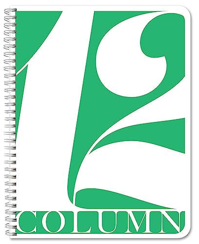 BookFactory 12 Column Columnar Log Book, Wire-O, 100 Pages