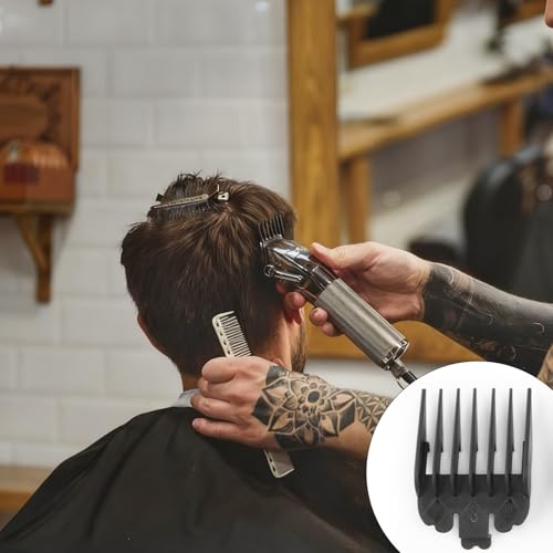 10 Stk Trimmer Aufsätze Haarschneidemaschine Aufsätze, Hair Clipper Guards, Haarschneider Schiebeaufsatz, Haar Clipper Guide Limit Kamm für 3,8 x 4,5 cm Trimmer, Bartschneider Aufsteckkamm(1,5-25mm)