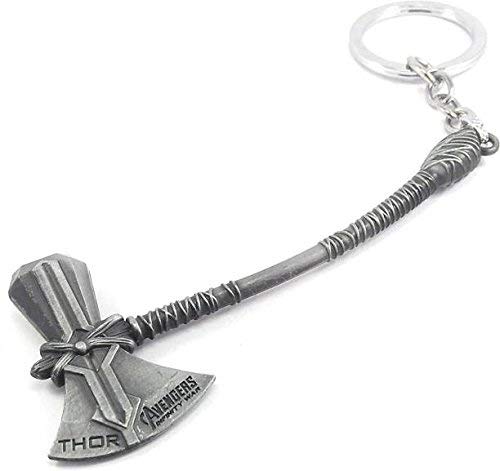ZYZTA Combo of Metal Thor Axe Keychain & Rotating Doctor strange Eye of Agamotto marvel keychains (Pack of 2) Silver Thor Axe Keychain & Golden Doctor Strange metal rotating eye key chain/Key ring - Image 4