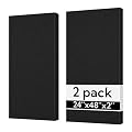 Olanglab Sound Acoustic Panels 2 Pack, 24''x48'' Fiberglass Acoustic Wall Panels 2'' Thick, Large Sound Proof Panels for Walls (Black)