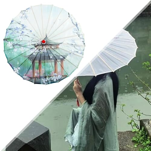 Parasol en papier huilé traditionnel pour costume de soirée dansante