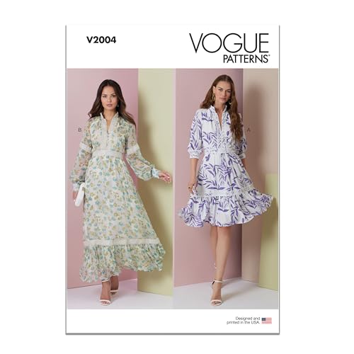 Vogue V2006Y5 Misses' tweedelige jurk Y5 (18 20 22 24 26 Vogue V2006Y5 Misses' tweedelige jurk Y5 (18 20 22 24 26
