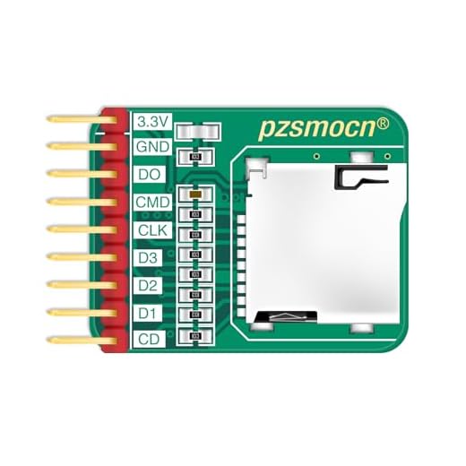Pzsmocn Modulo Presa Adattatore per Lettore di Schede di Memoria Micro-SD/TF (2 Pezzi) Compatibile con Schede Raspberry Pi e Arduino. Adatto per Case Intelligenti, Uffici, Stampanti 3D e Robot.