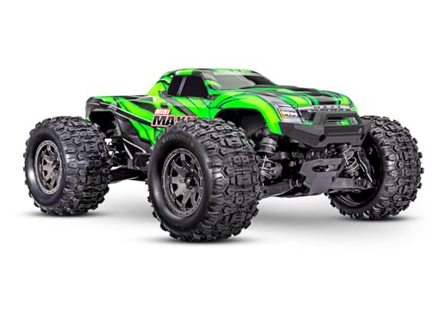 TRAXXAS Mini Maxx 4WD Brushless BL-2S RTR 1:12 Monster Truck vert avec batterie + chargeur USB/C 2 A