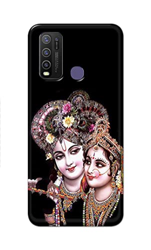 Image of PRINTFIDAA� Printed Hard Back Cover Case for Vivo Y50 Back Cover (Radha Krishna) -2808