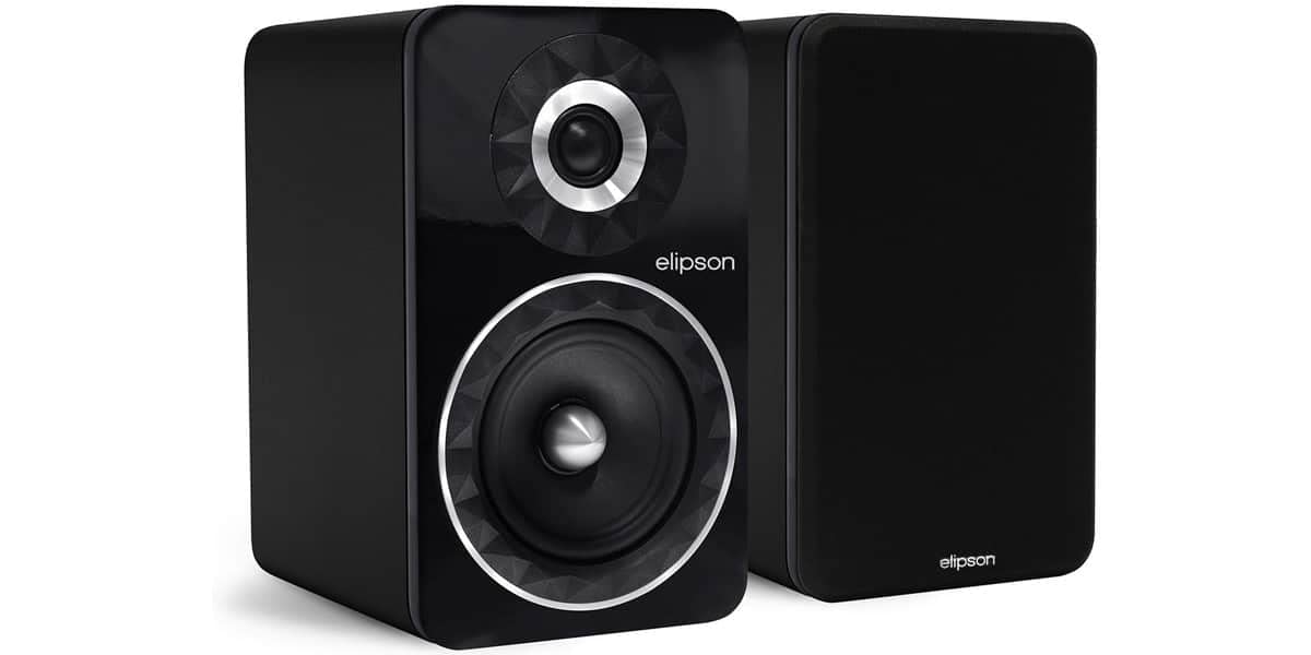 Elipson Enceinte Bibliothèque – Prestige Facet 6B – Couleur Noir - Les Beatles, Paul McCartney, John Lennon, RIngo Starr, George Harrison Elipson Enceinte Bibliothèque - Prestige Facet 6B - Couleur Noir