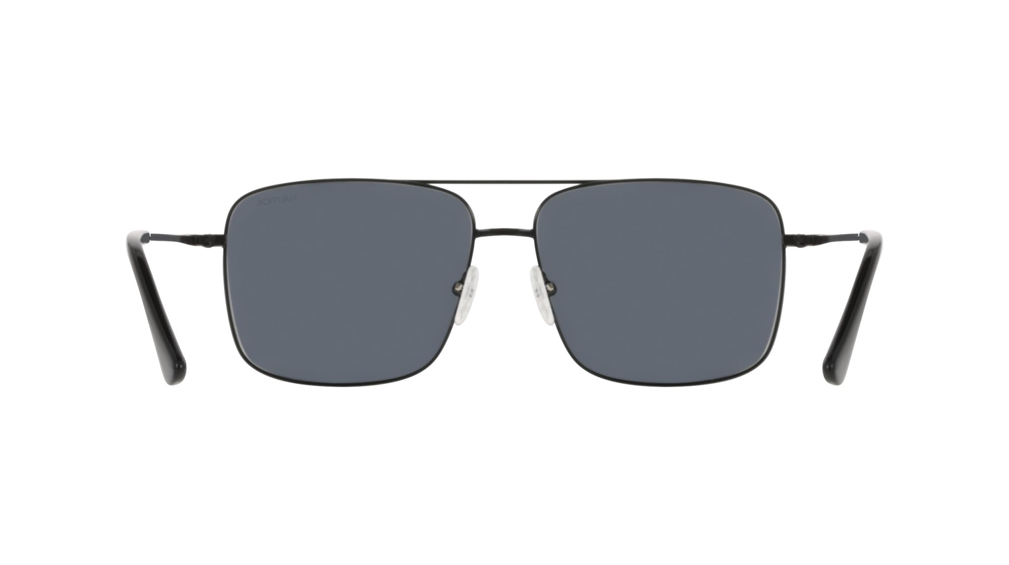 Nautica Men's Sunglasses N112SP - Black with Solid Smoke Polarized Lens