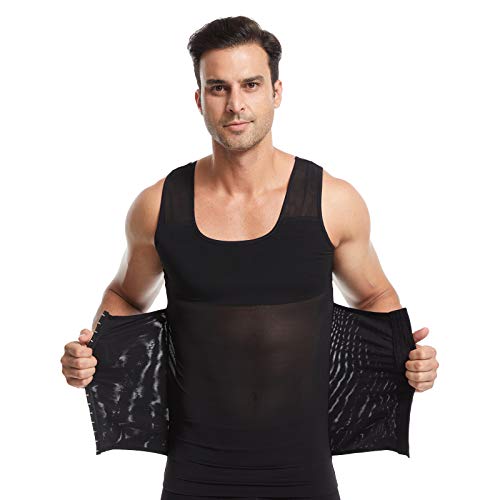 Men Body Shaper Slimming Vest Tank Top Tummy Belly Compression Shirt Underwear Moobs Binder2