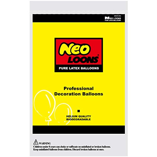 Image of 100 Pcs Latex Balloons (Yellow)
