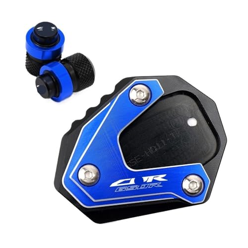 Agrandir pad béquille CB650R en aluminium anodisé robuste avec finitions de valve